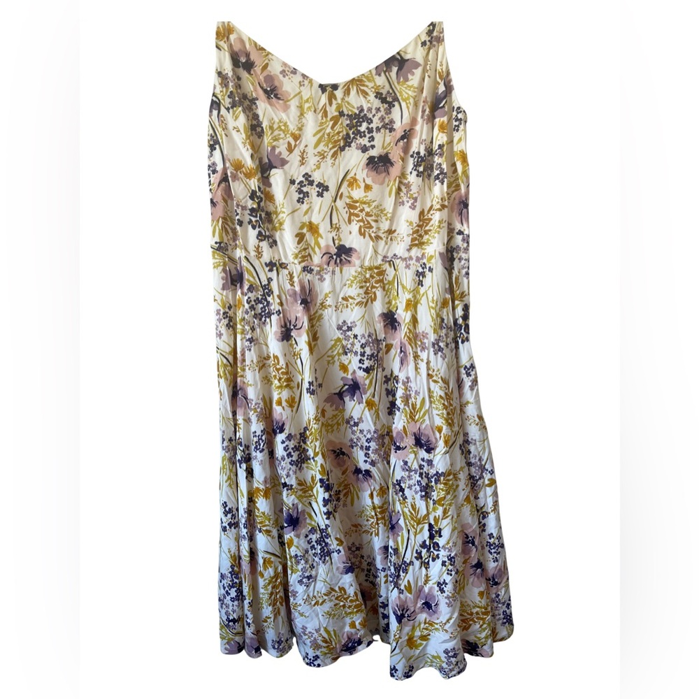 Old Navy Floral Maxi Dress in Purple and Yellow